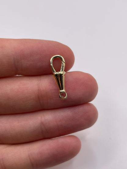 9ct gold 20mm dog clip