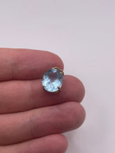 Load image into Gallery viewer, 9ct gold blue topaz pendant
