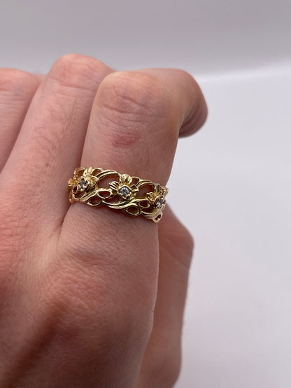 14ct gold diamond eternity ring