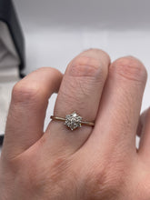 Load image into Gallery viewer, 14ct white gold diamond cluster ring
