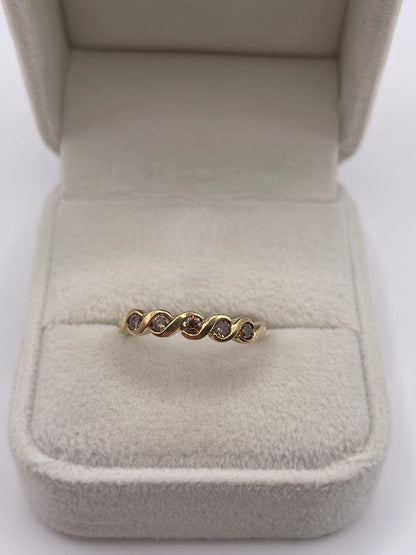 9ct gold diamond ring