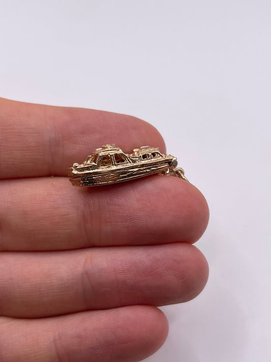 9ct gold boat charm
