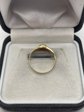 Load image into Gallery viewer, 9ct gold garnet heart ring
