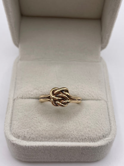 9ct gold knot ring