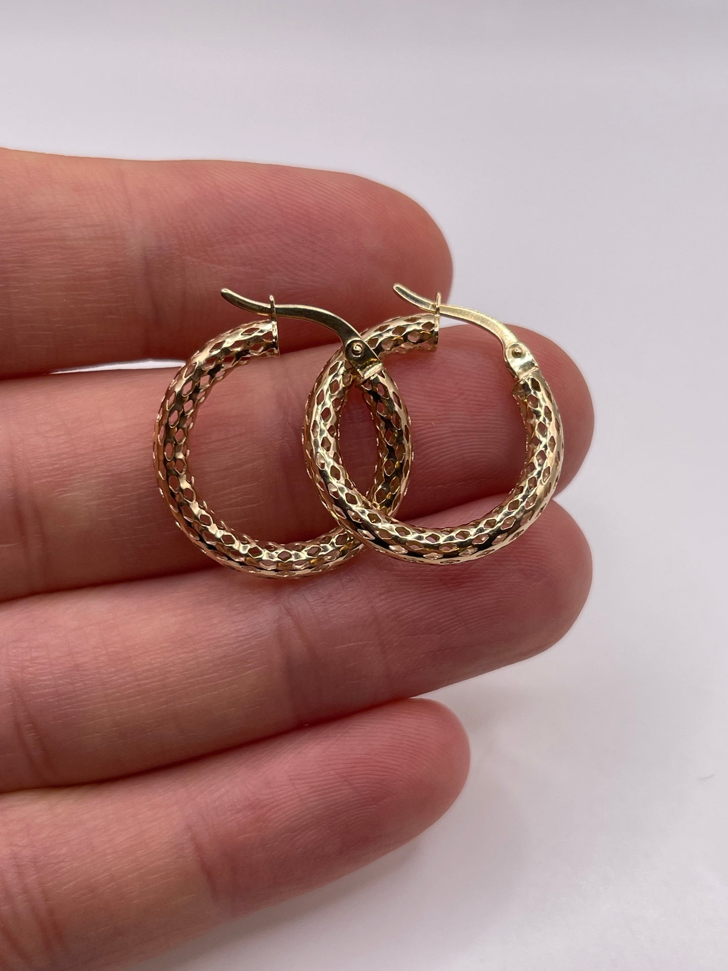 9ct gold Creole earrings