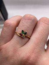 Load image into Gallery viewer, 18ct gold ruby, sapphire, emerald and diamond ring
