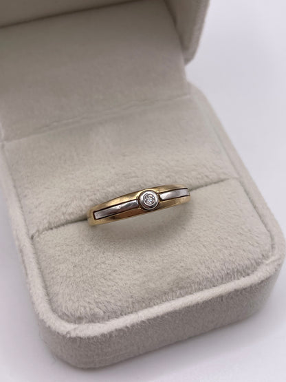 9ct gold diamond ring