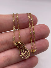 Load image into Gallery viewer, 9ct gold ruby necklace
