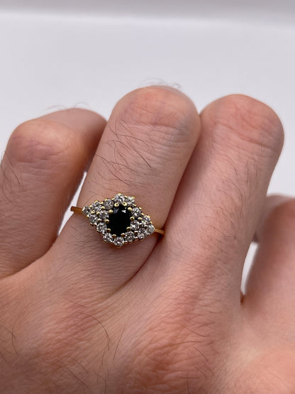18ct gold sapphire and diamond ring