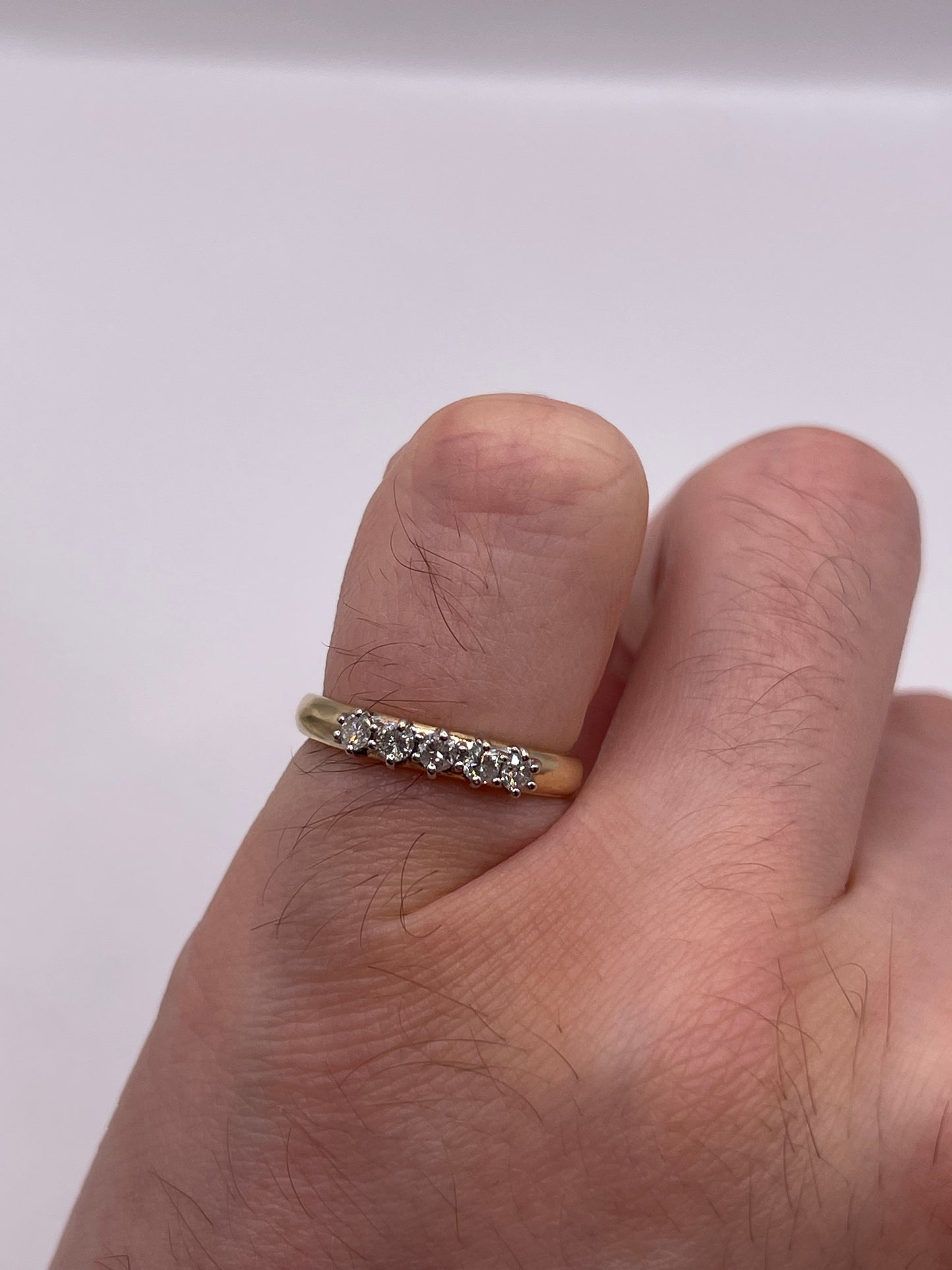 9ct gold diamond cluster ring