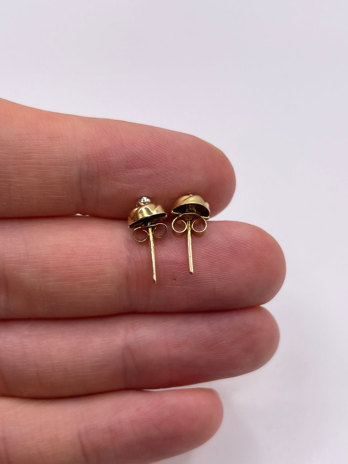 9ct gold diamond earrings