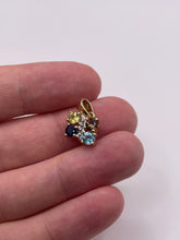 Load image into Gallery viewer, 9ct gold multi gemstone pendant
