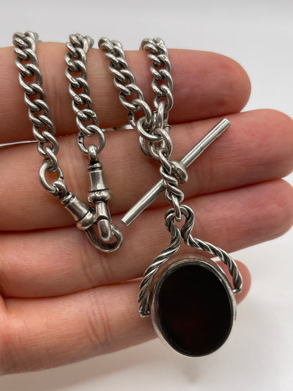 Antique silver Albert chain