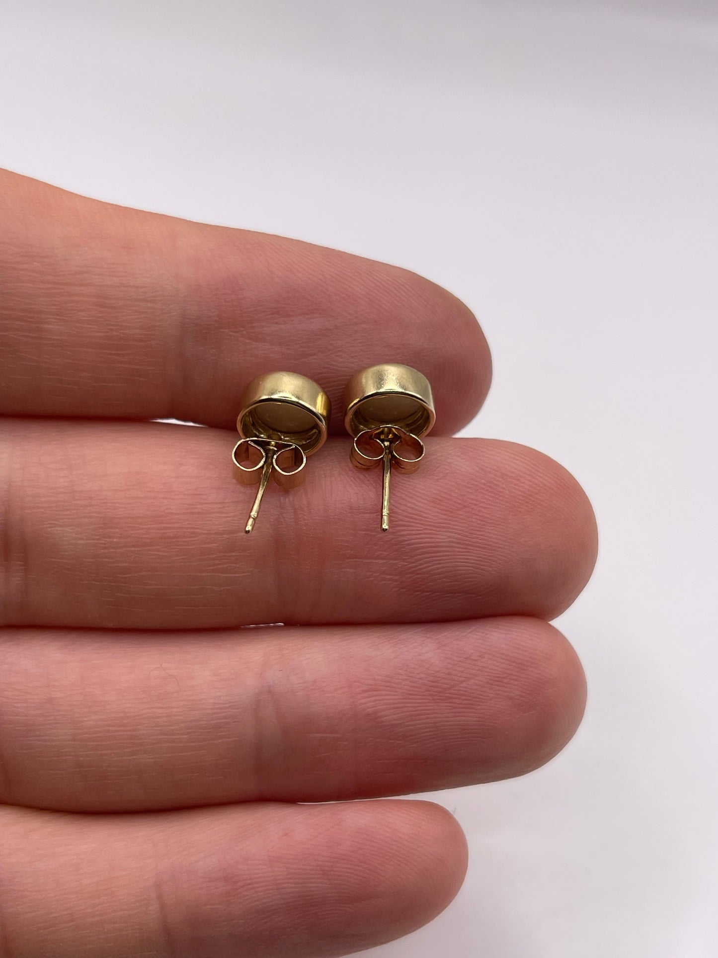 9ct gold opal earrings