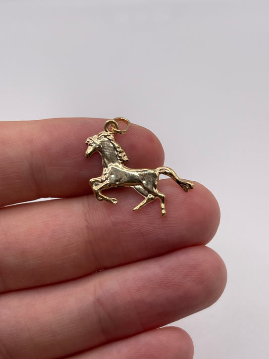9ct gold horse charm