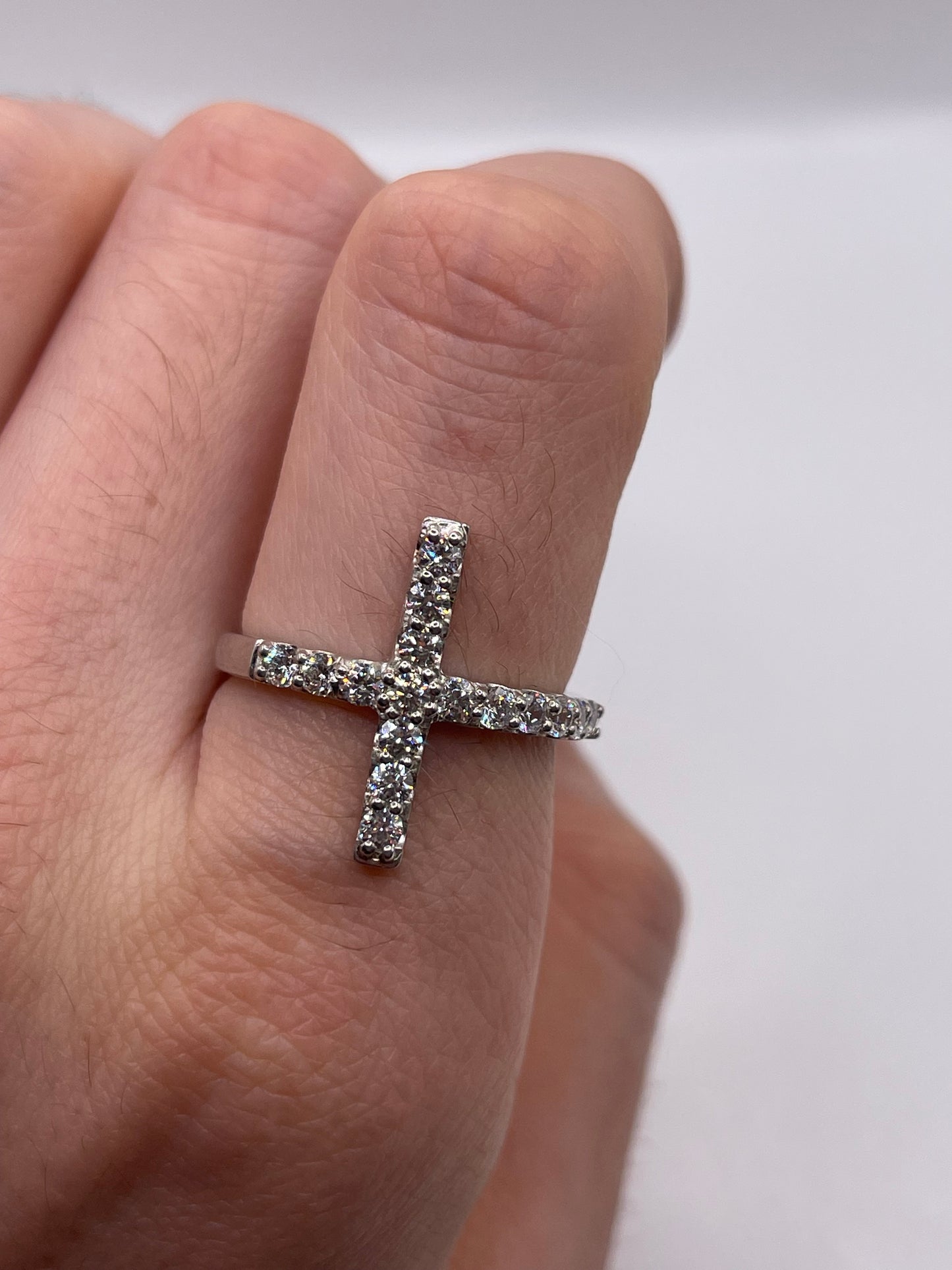 Silver cz ring