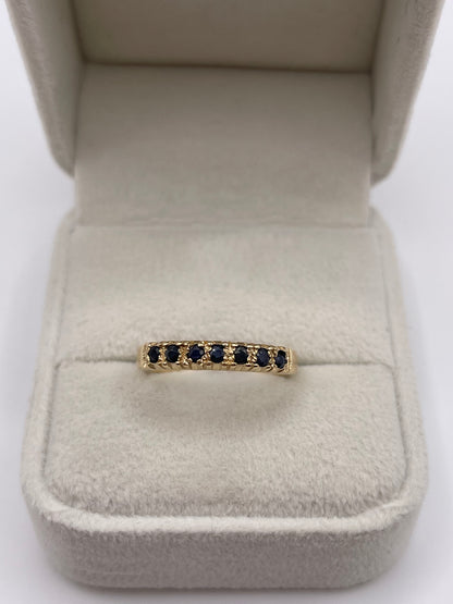 9ct gold sapphire ring