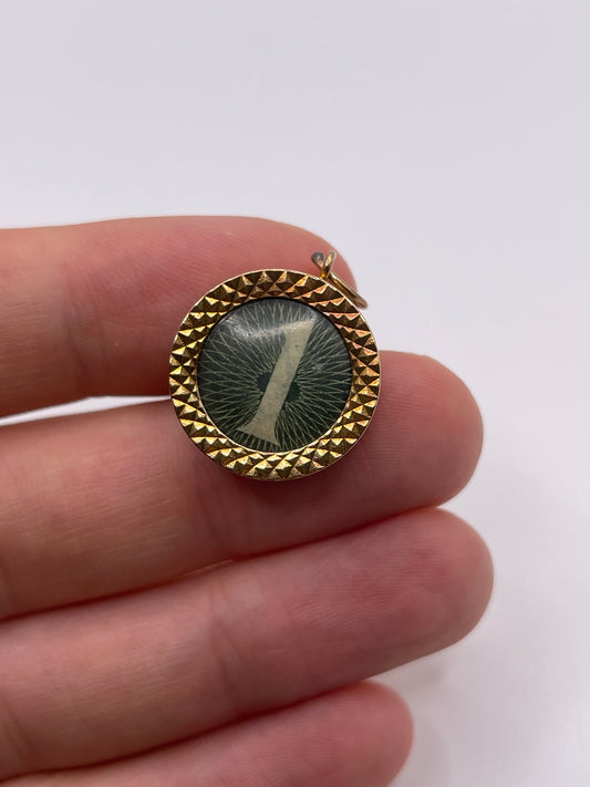 9ct gold £1 note charm