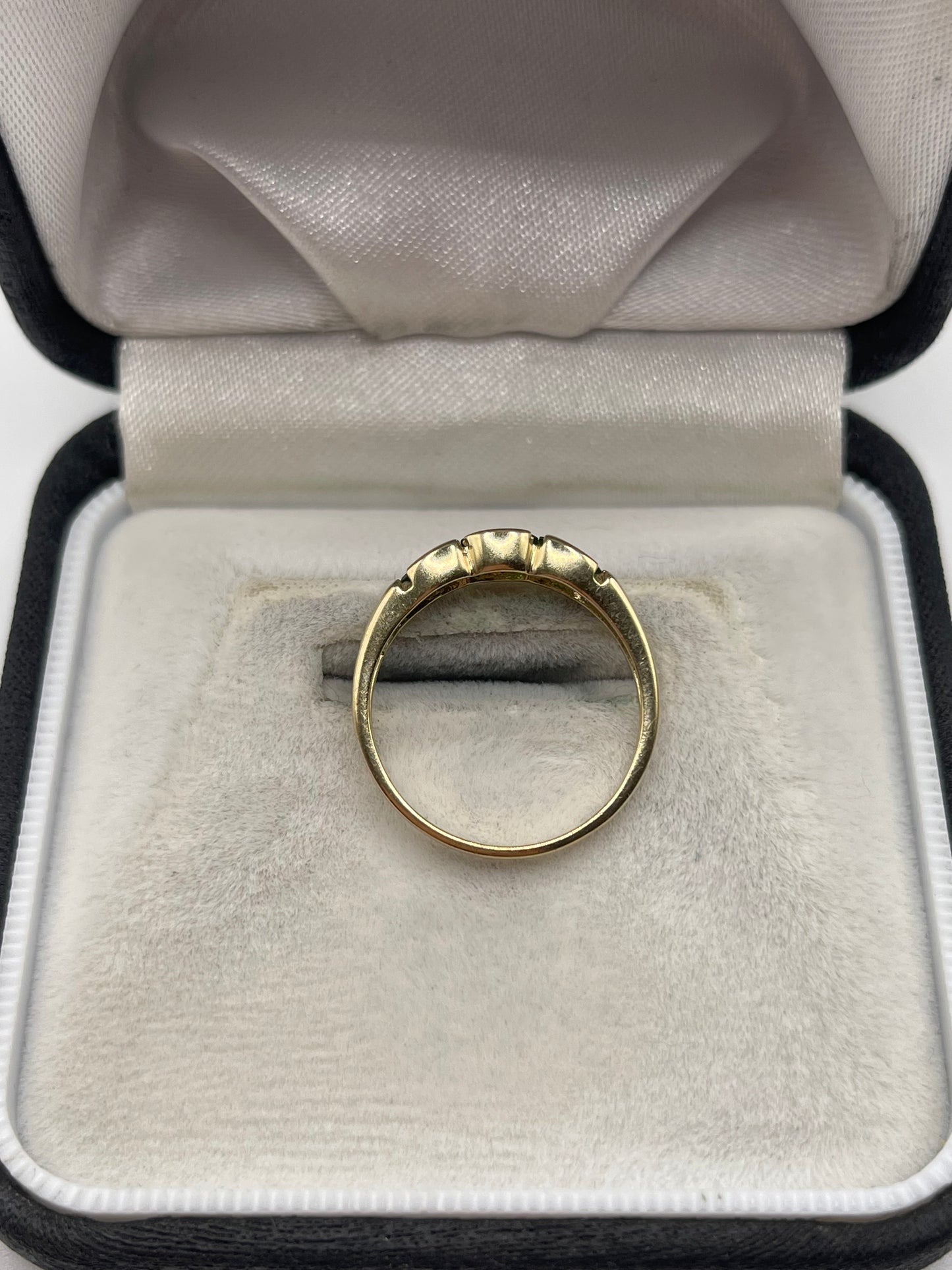 9ct gold diopside ring