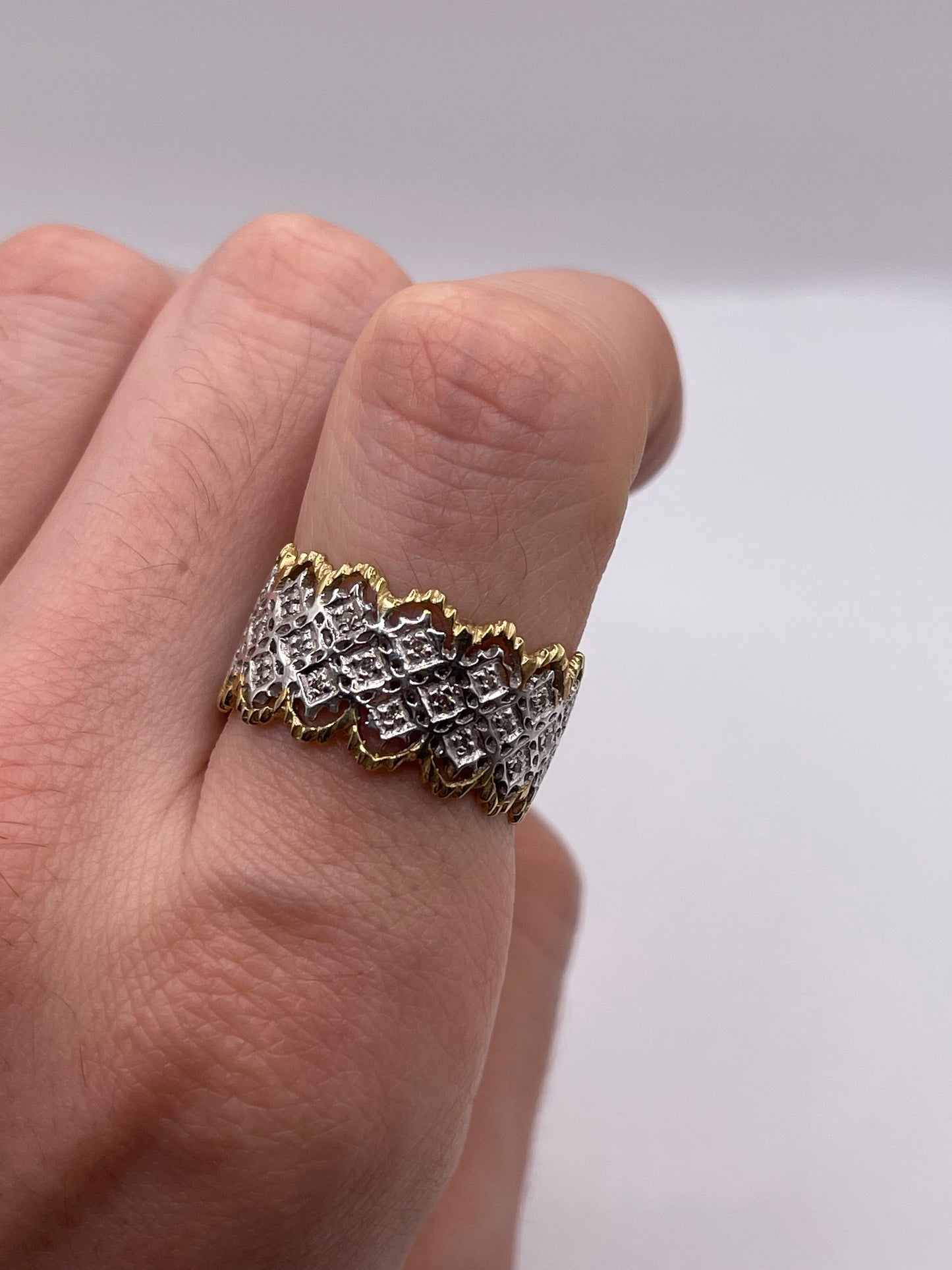 9ct gold diamond eternity ring