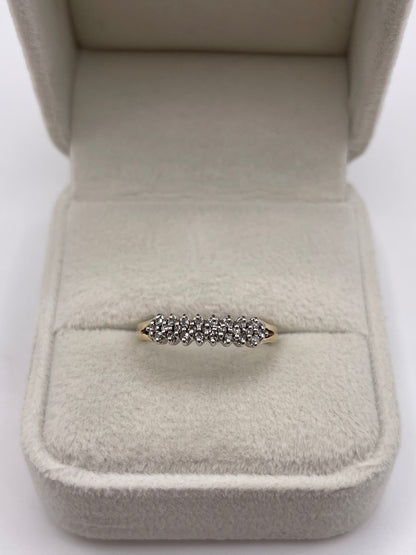 9ct gold diamond ring