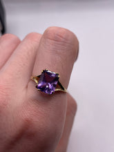 Load image into Gallery viewer, 9ct gold amethyst ring
