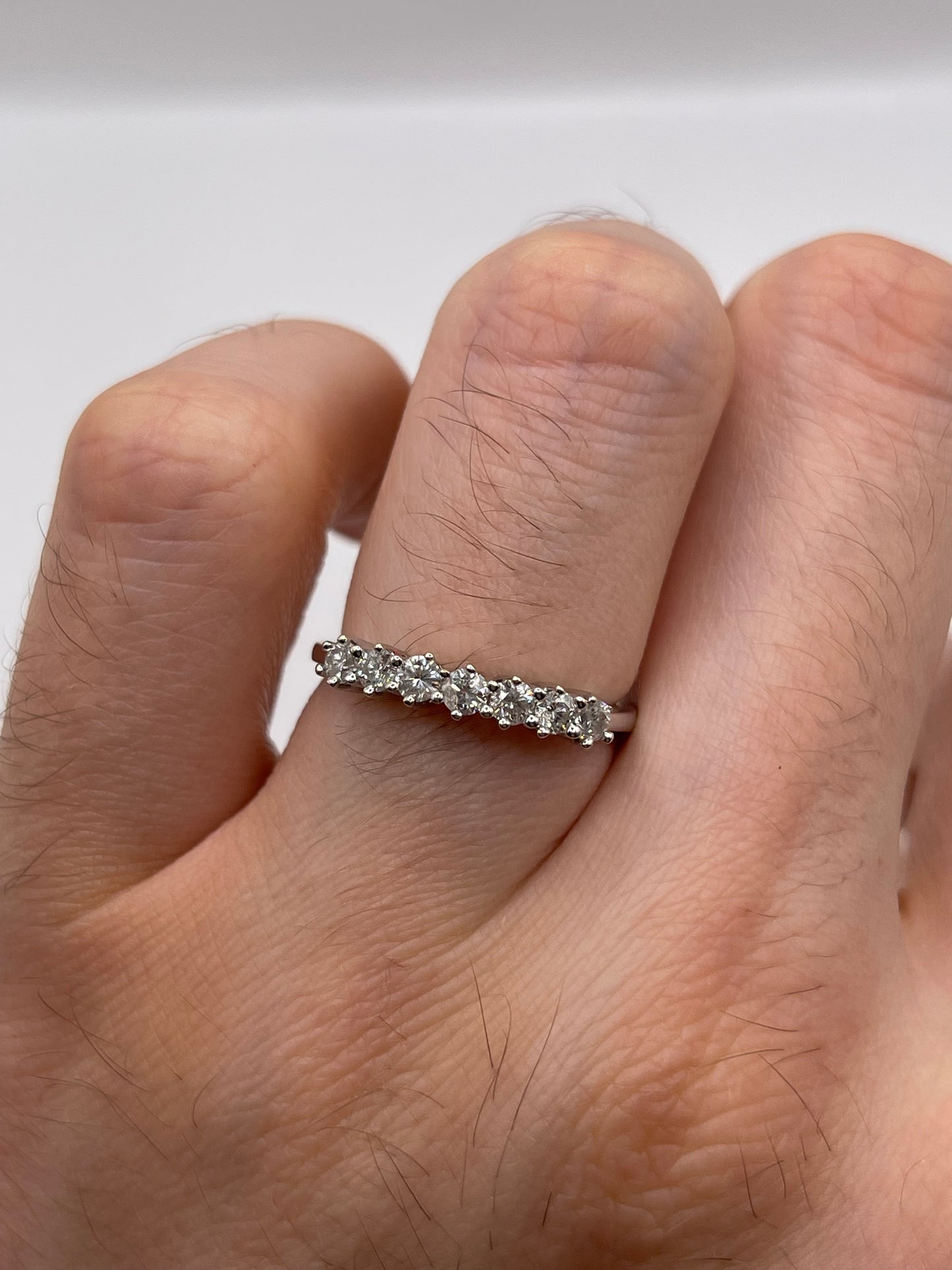 9ct white gold diamond ring