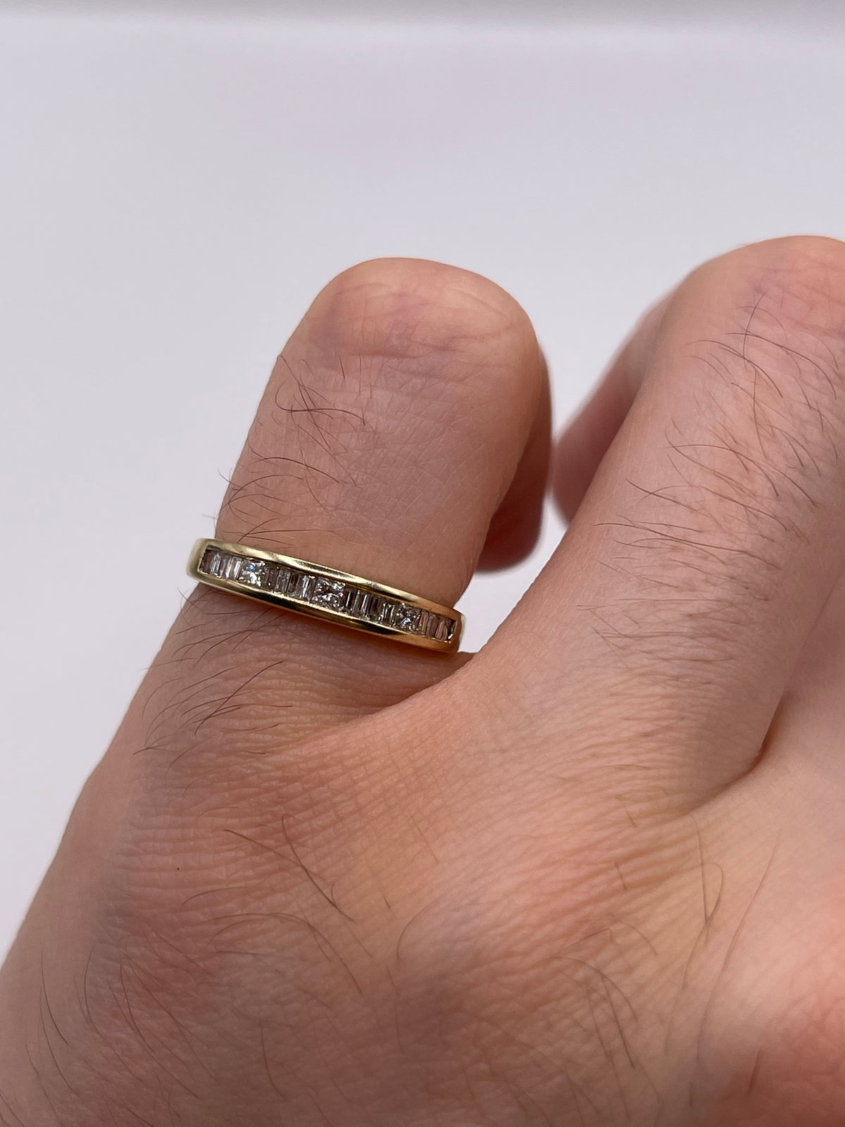 9ct gold 25 point diamond ring