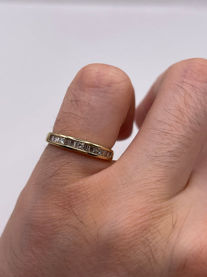 9ct gold 25 point diamond ring