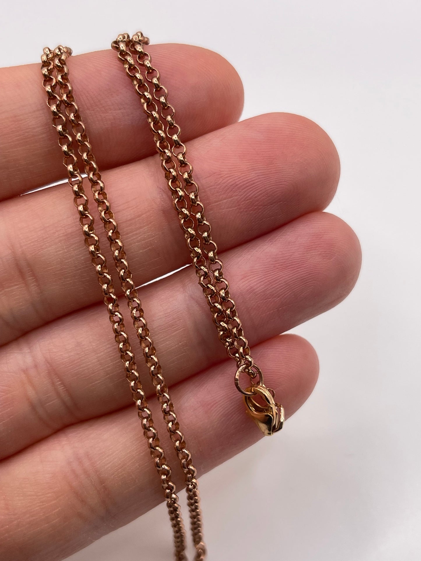 9ct rose gold chain 206