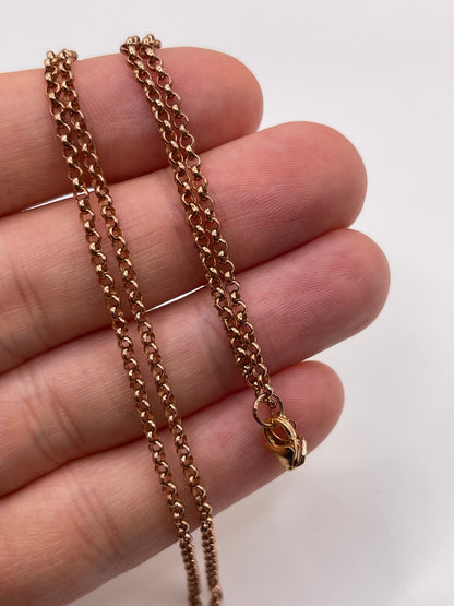 9ct rose gold chain 206