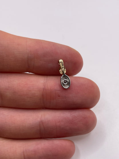 9ct gold diamond pendant