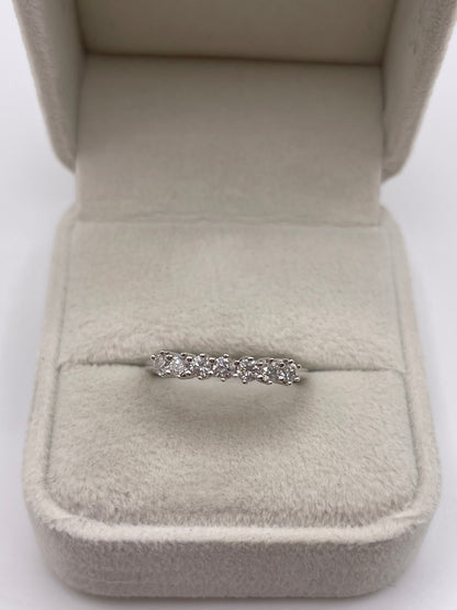 9ct white gold diamond ring