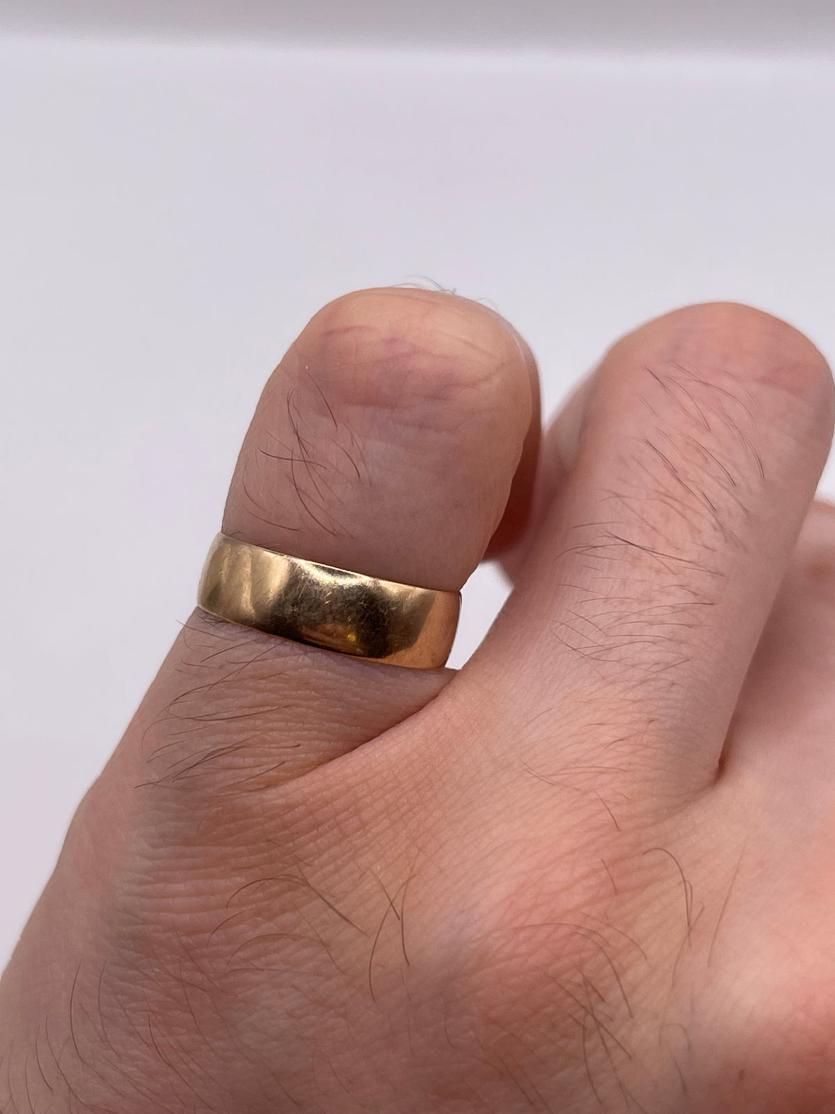 9ct rose gold band