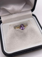 Load image into Gallery viewer, 9ct gold amethyst ring
