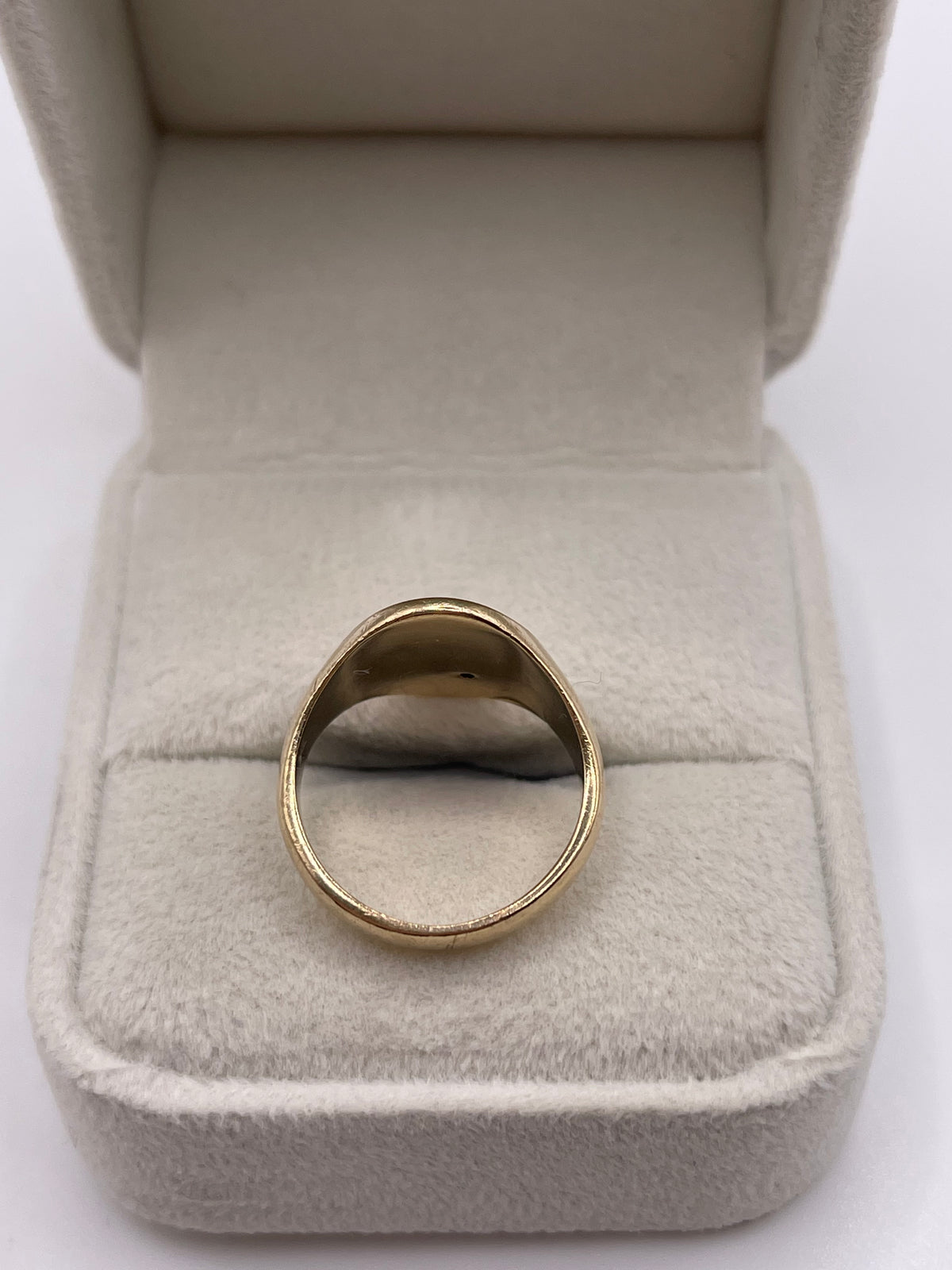 9ct gold diamond signet ring