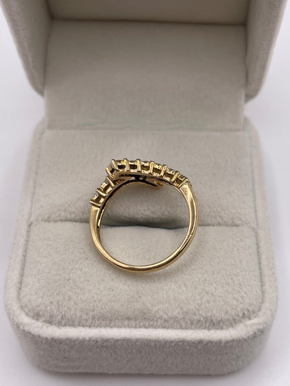 9ct gold diamond ring
