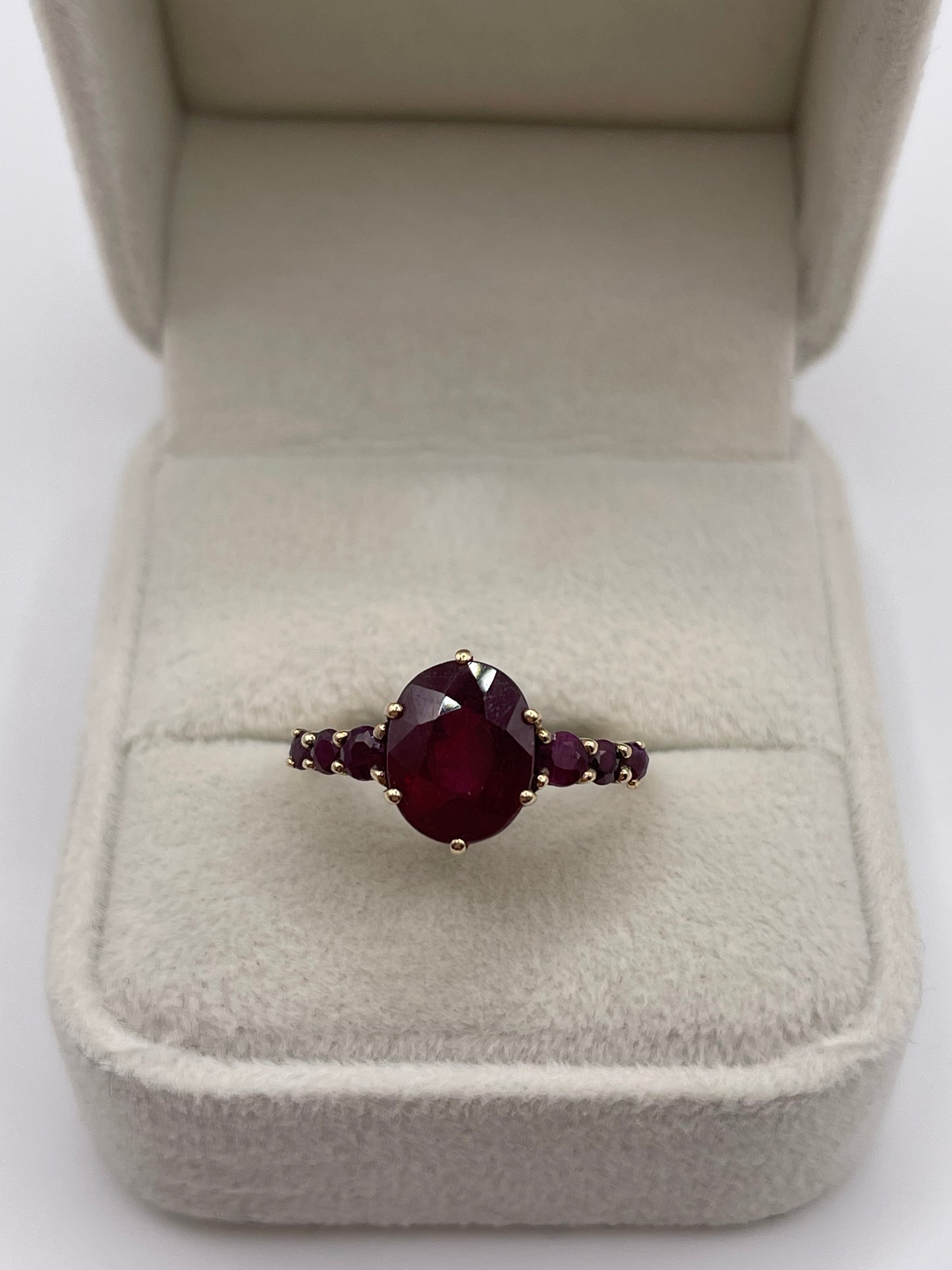 9ct gold ruby ring