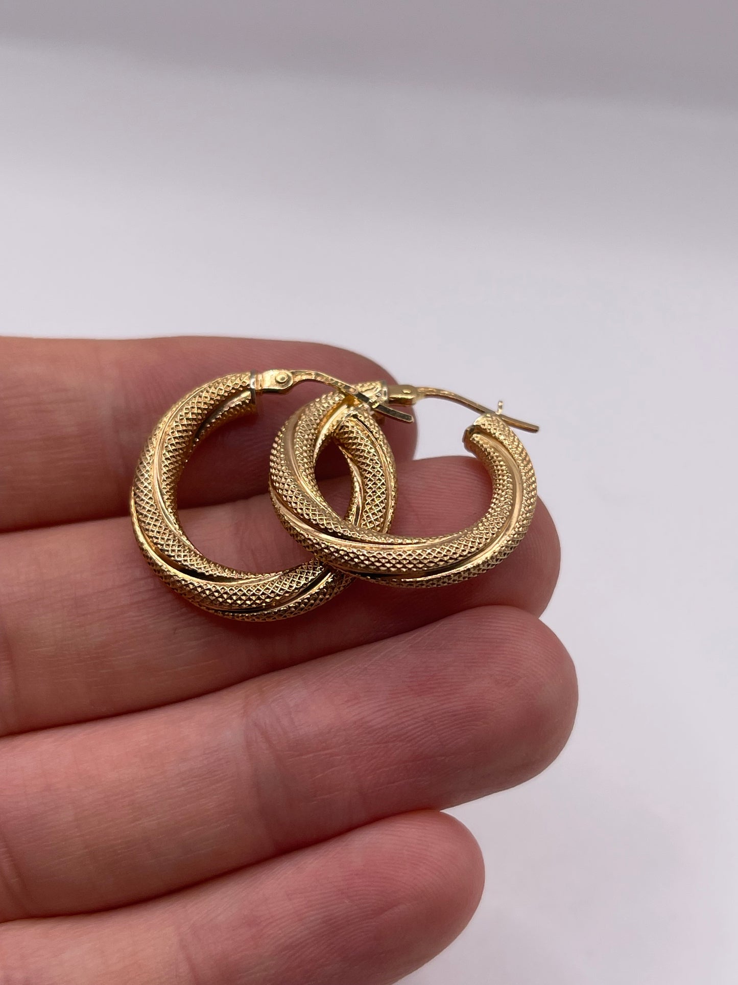 9ct gold Creole earrings