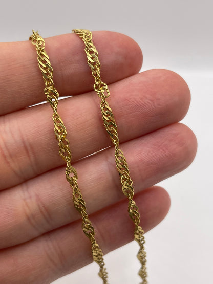 9ct gold chain 129