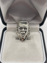 Load image into Gallery viewer, Heavy silver Frankenstein ring

