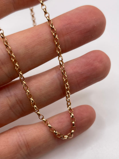 9ct rose gold chain 580