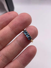 Load image into Gallery viewer, 9ct gold blue topaz ring
