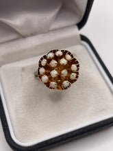 Load image into Gallery viewer, 14ct rose gold opal cluster ring
