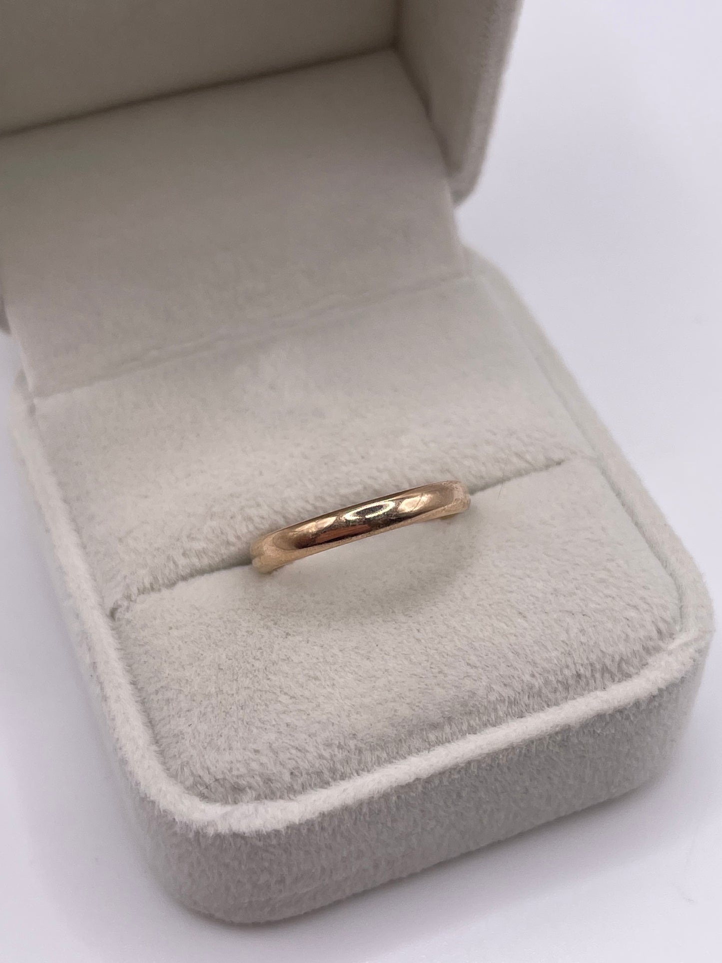 9ct rose gold band