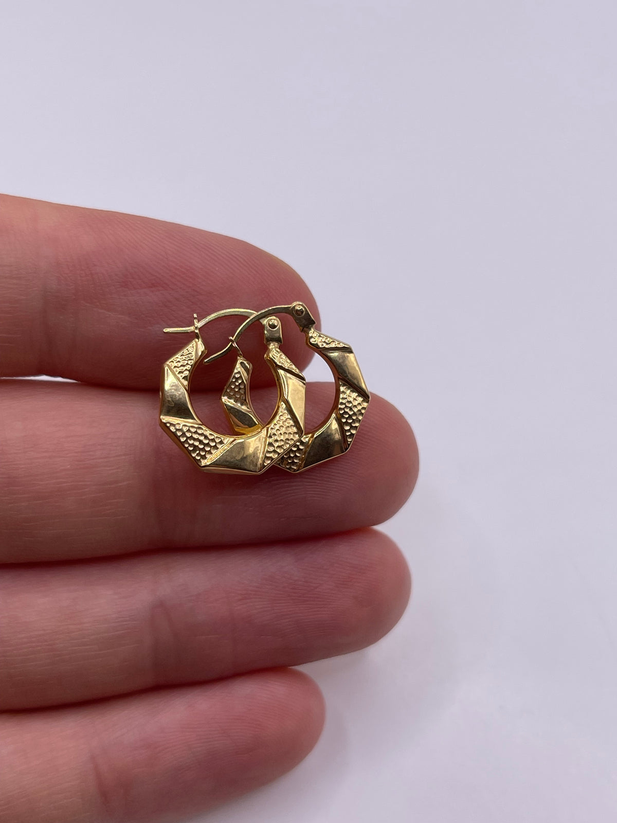 9ct gold Creole earrings