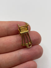 Load image into Gallery viewer, 9ct gold rocking chair charm
