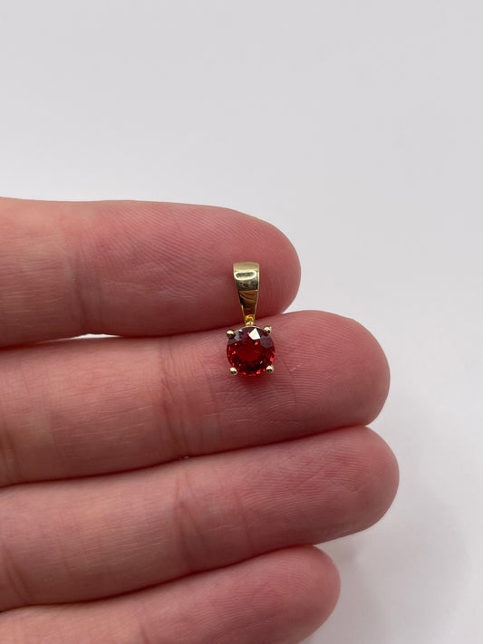 9ct gold fancy sapphire pendant