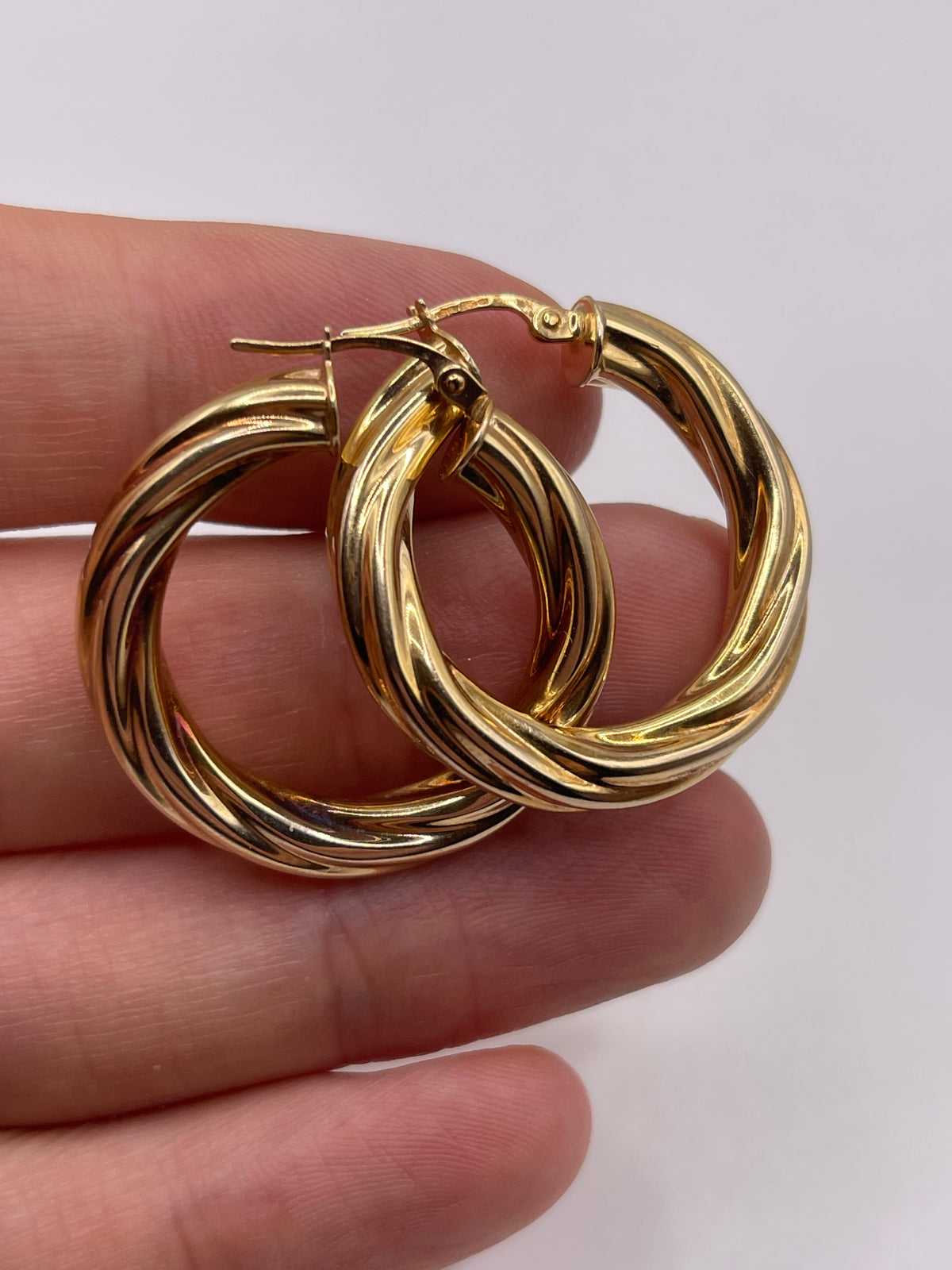 9ct gold Creole earrings