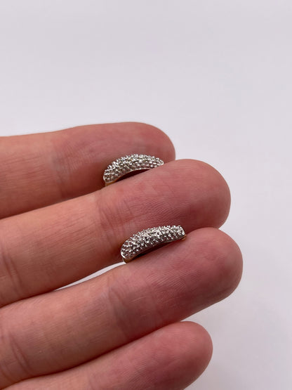 9ct gold diamond earrings